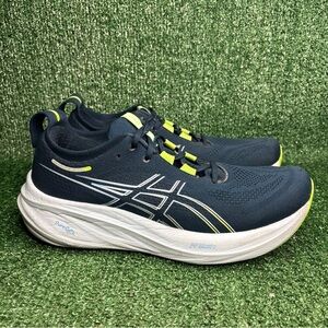 ASICS Gel Nimbus 26 Men's Size 11.5 Navy Blue Running Shoes 1011B794